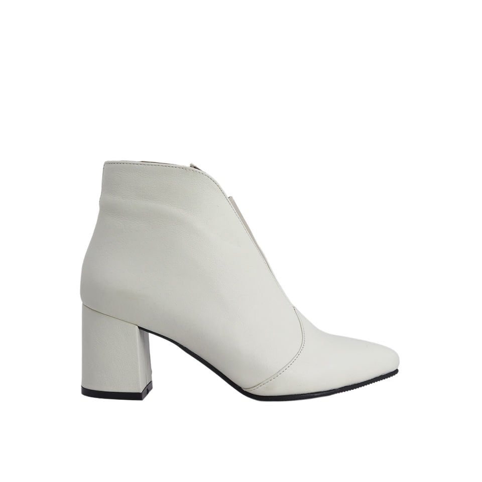 Hobby 261924-1 Hakiki Deri Kadın Topuklu Bot