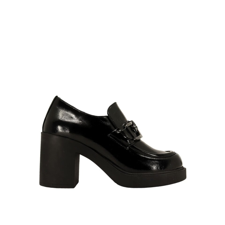 Albini 26101803R  Rugan Deri Kadın Topuklu Loafer Ayakkabı