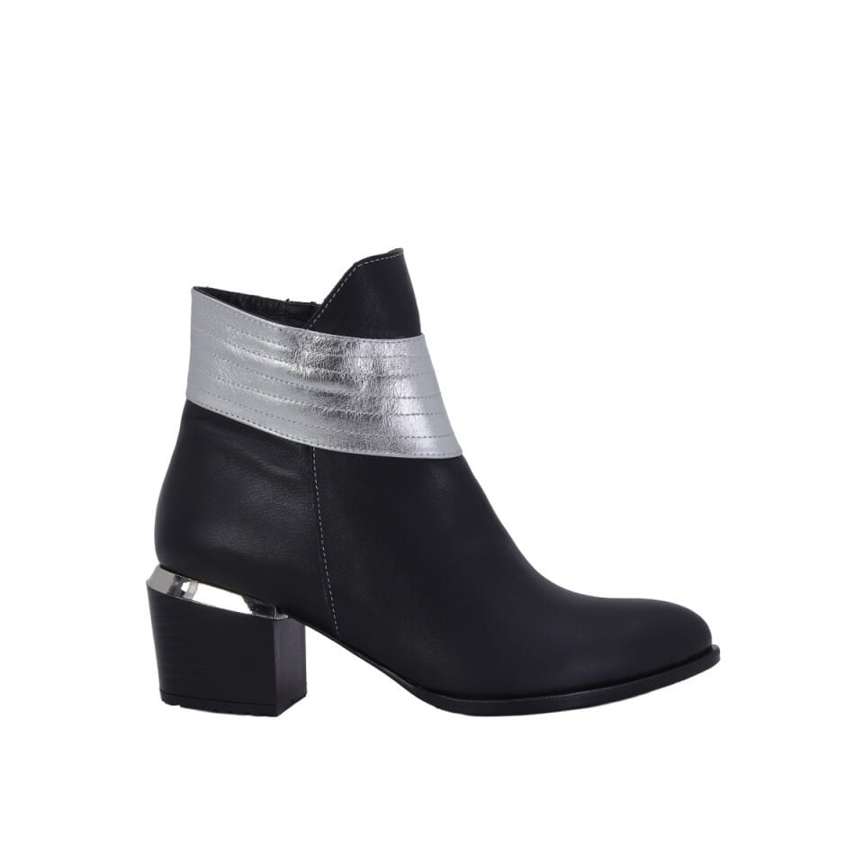 Hobby 26053D Hakiki Deri Topuklu Kadın Bot