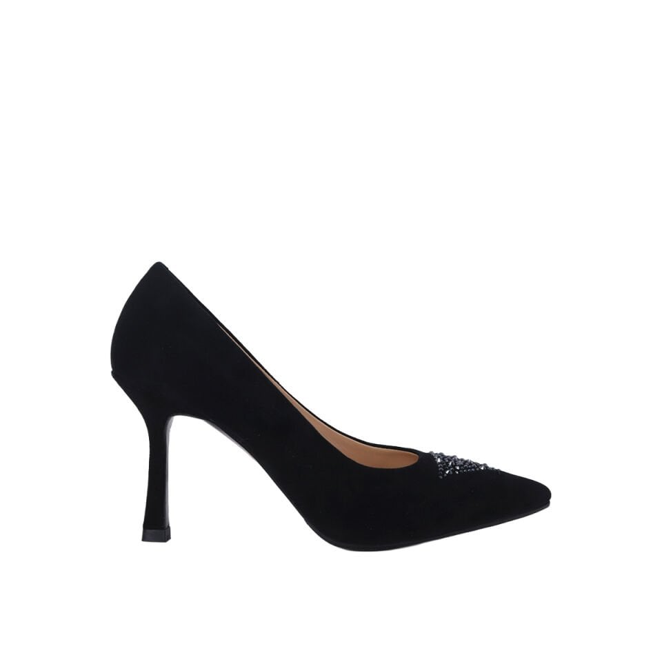 Disparita 26704 Hakiki Süet Stiletto İnce Topuk Kadın Ayakkabı