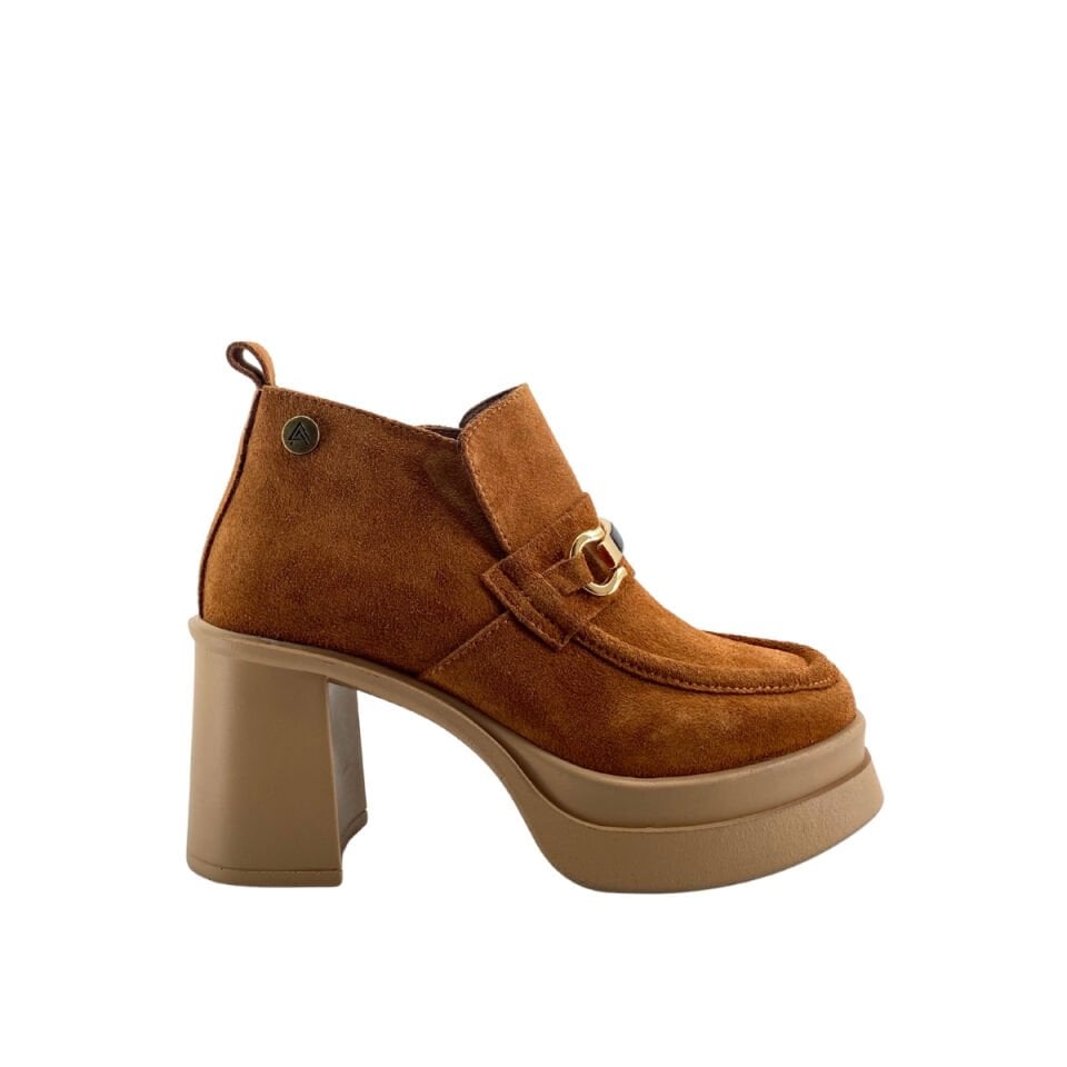 Albini 26102054S Hakiki Süet Deri Kadın Topuklu Bot