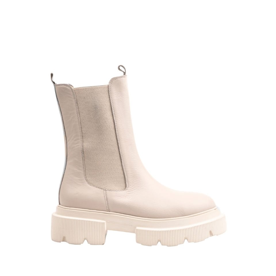 Fhoes 268615D Hakiki Deri Lastikli Postal Kadın Bot