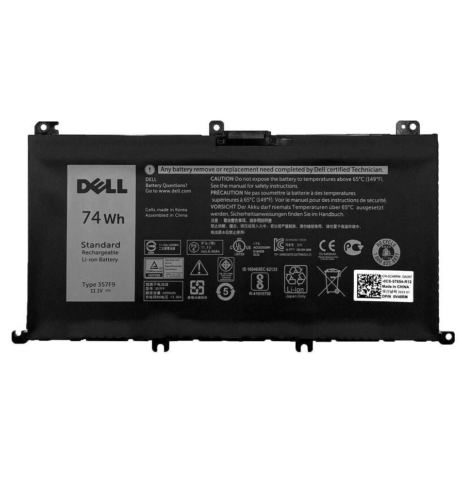 Dell Inspiron P57F001 P57F002  Batarya Pil