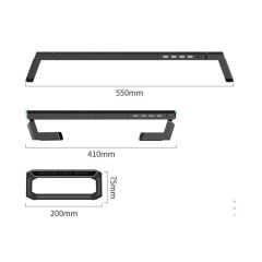 RGB TV Standı Beyaz