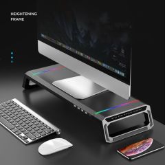 RGB Laptop Standı Siyah