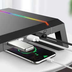 RGB Laptop Standı Siyah