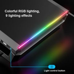 RGB Laptop Standı Siyah