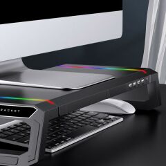 RGB Gaming Standı Siyah
