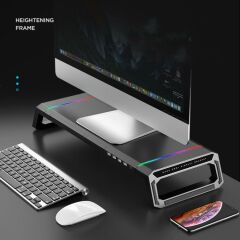 RGB Gaming Standı Siyah