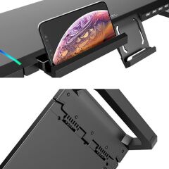 RGB Gaming Standı Siyah