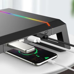 RGB Gaming Standı Siyah
