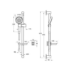 Artema Master 1F Sürgülü El Duşu Takımı A45693