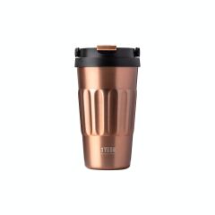 Tyeso Coffe Mug Vakumlu Paslanmaz Çelik Taşıma Kulplu(BAKIR)