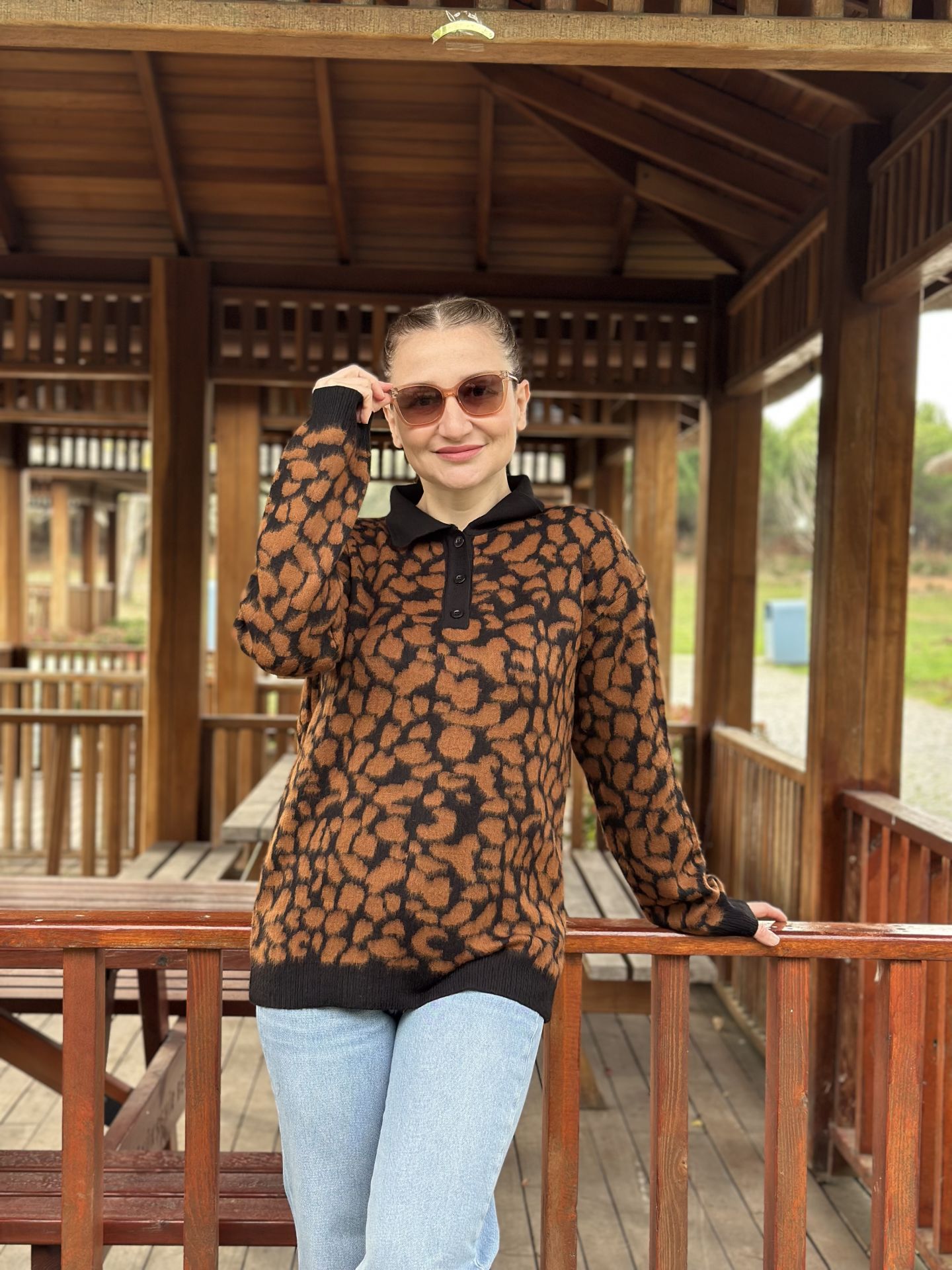 Yumoş bebe yaka kazak