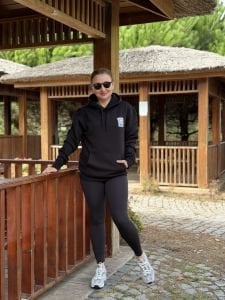 Orjinal marka Anti blue Kapüşonlu sweat siyah