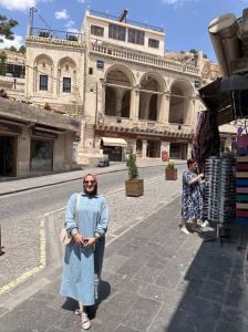 Yarım Fermuarlı tensel kot elbise