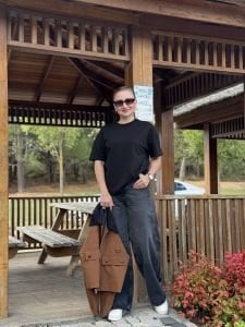 Orjinal Mng yani dikiş kot pantolon Antrasit