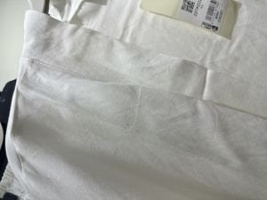 Beyaz kimono keten pantolon takım