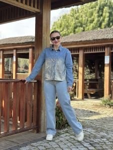 Orjinal marka varak mavi kot ceket