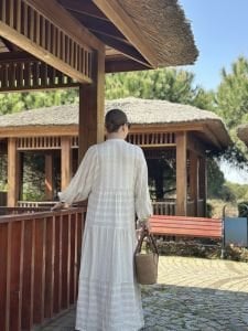 Alya keten katleya elbise