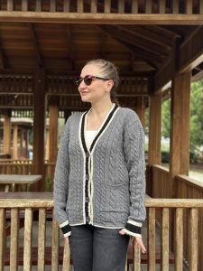 ZARA MODEL Kolej hırka gri