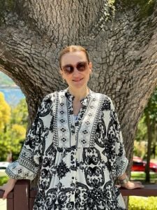 Siyah-beyaz poyraz katleya elbise