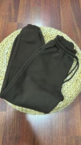 Kahve şardonlu alt eşofman