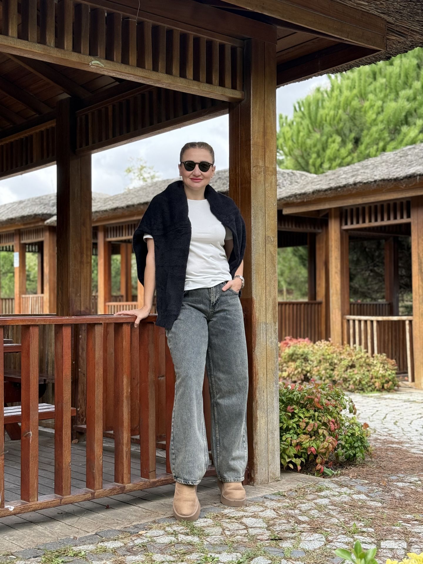 Orjinal topshop kot pantolon taşlanmış kahve