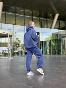 Unisex Oversize ORJ eşofman Takım İNDİGO