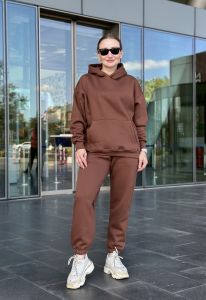 Unisex oversize ORJ Kahverengi Takım