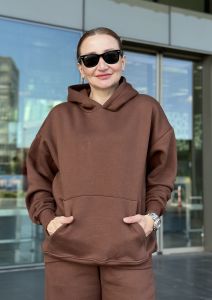 Unisex oversize ORJ Kahverengi Takım