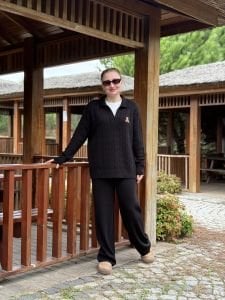 Teddy Triko takım Siyah