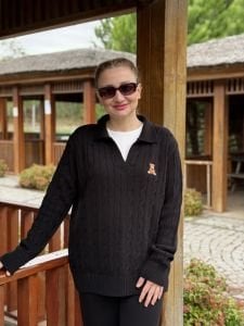 Teddy Triko takım Siyah