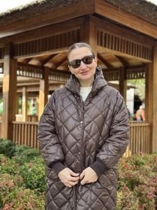Massi model kapitone uzun mont Kahve