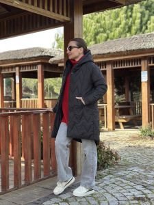 Beymen model kapitone mont siyah