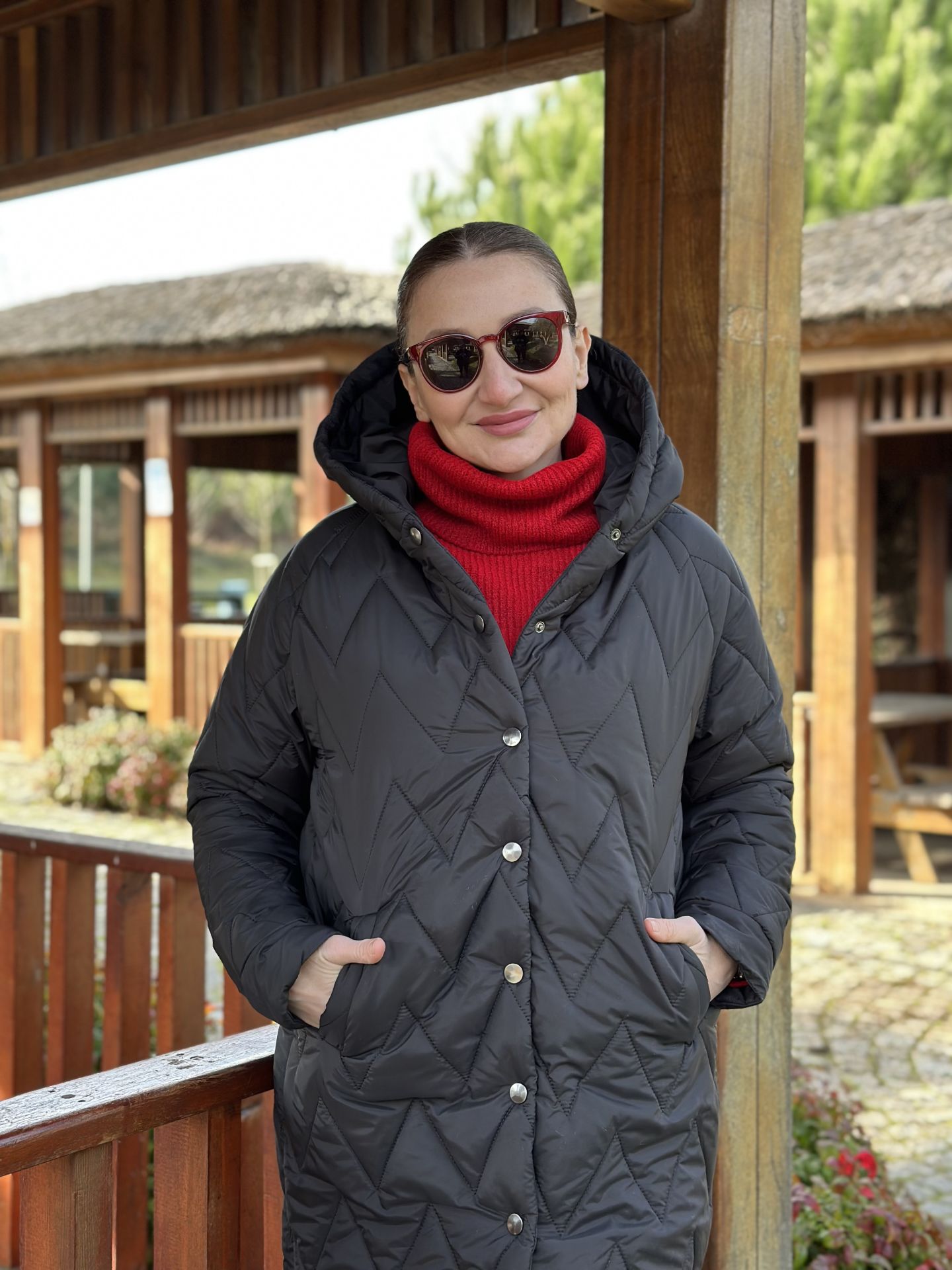 Beymen model kapitone mont siyah