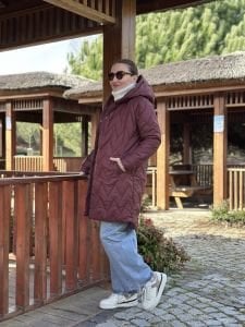 Beymen model kapitone mont bordo