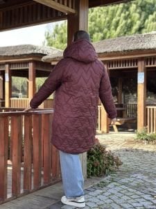 Beymen model kapitone mont bordo