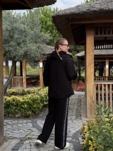 Taşlı tasarım Oysho takım Siyah