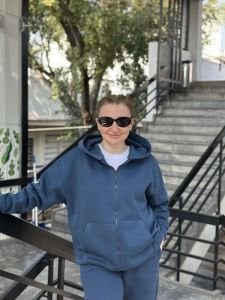 İndigo Unisex Fermuarlı Oversize ORJ eşofman Takım