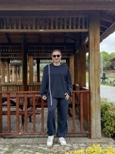 İncili tasarım Oysho takım Lacivert