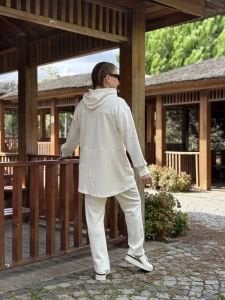 Pul işlemeli tasarım Oysho takım Beyaz