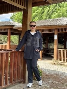 Pul işlemeli tasarım Oysho takım Antrasit