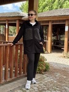 Pul işlemeli tasarım Oysho takım Siyah