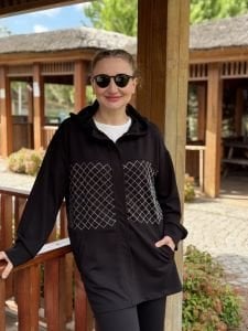 Pul işlemeli tasarım Oysho takım Siyah