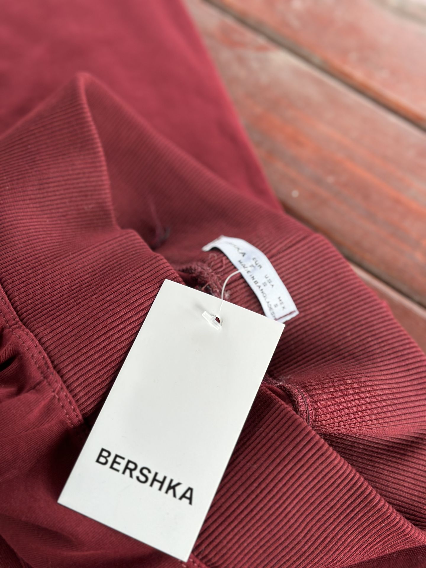 İspanyol paça bershka tayt bordo