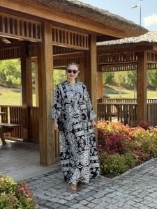 Siyah Melisa Viskon katleya elbise