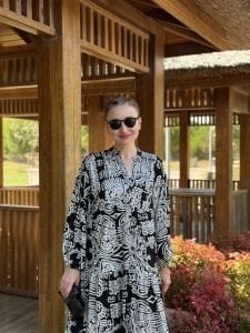 Siyah Melisa Viskon katleya elbise