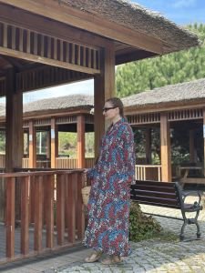 Begonya Viskon gömlek elbise kırmızı