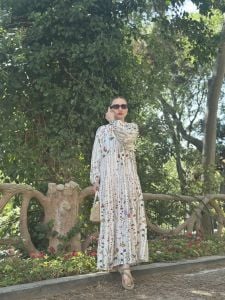 Garden Modal tensel elbise katleya